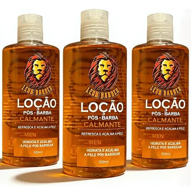 Kit 3 Loção Pós-barba Leon Barber - Calmante