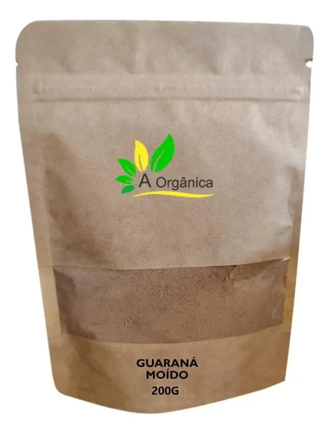 Guaraná Natural Em Pó 100% Puro 200g - Vitaminas E Minerais
