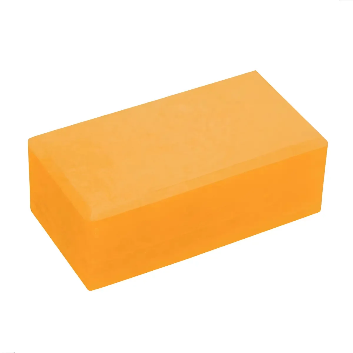 Bloco Tijolo Bloquinho Eva Para Yoga Pilates Fisioterapia Academia Meditação 200g 22x12x8cm Laranja Om Joy