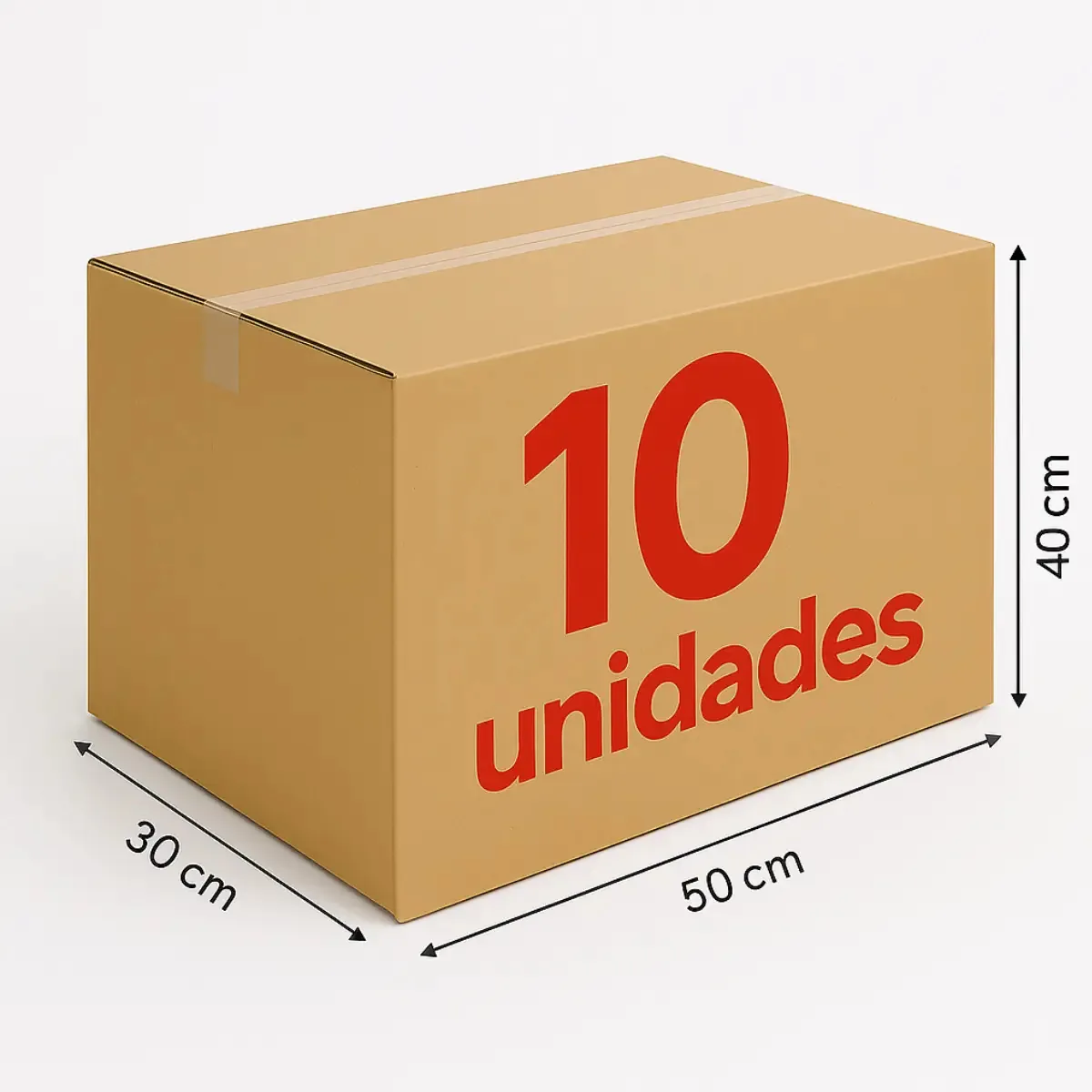 10 Caixas Papelão 50x30x40 Mudança Casa Caixa Para Cesta Basica Campanha Do Agasalho Embalagem Mercado Envios Reforçada Ecommerce Grande - Casutil