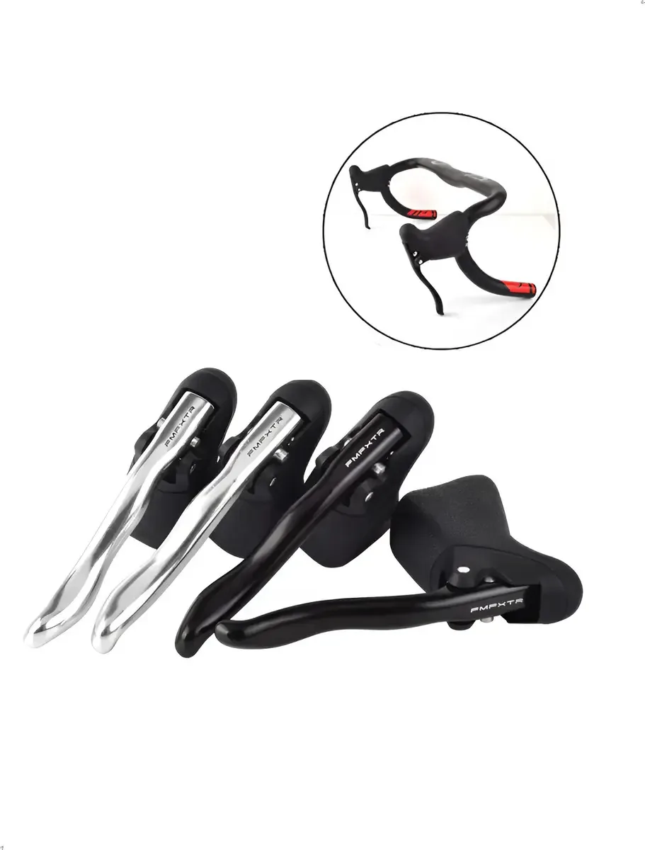 Manete De Freio Alavanca Bike Speed Road Alumínio Drop Caloi Cor Preto