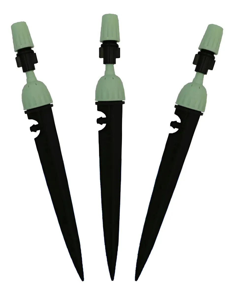 Kit 25 Aspersor Integrado Com Gotejador Ajustavel Irrigação