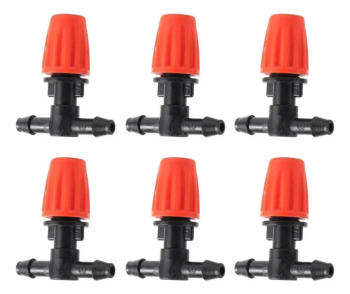 Kit Bico Nebulizador Ajustável T Irrigação Estufa - 30 Peças