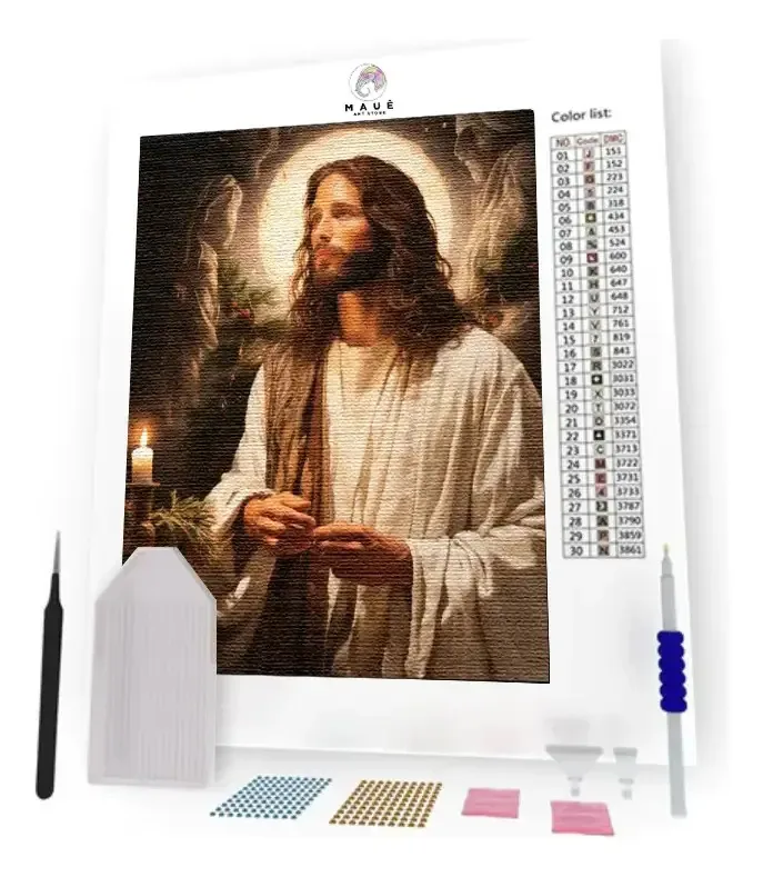 Kit Pintura Diamante 5d Diy 40x50 Jesus Cristo Diamond Art