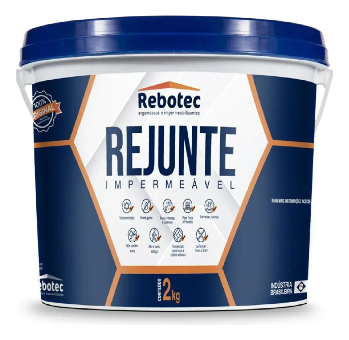 Rejunte Impermeável Rebotec 2kg