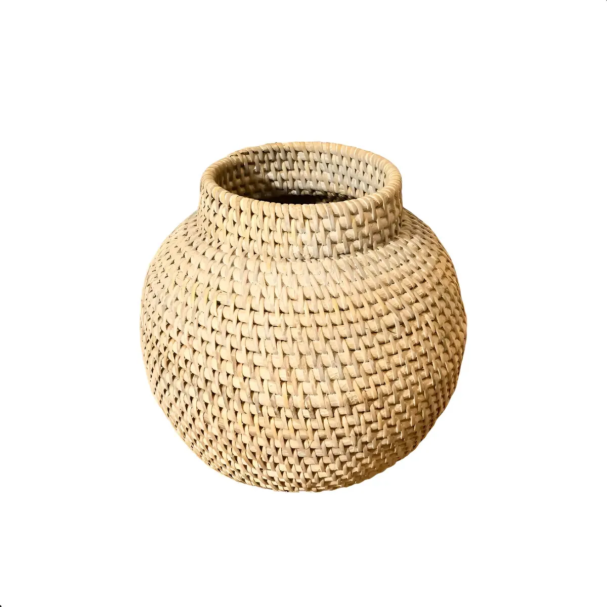 Cesto Decorativo Bali Em Rattan Branco
