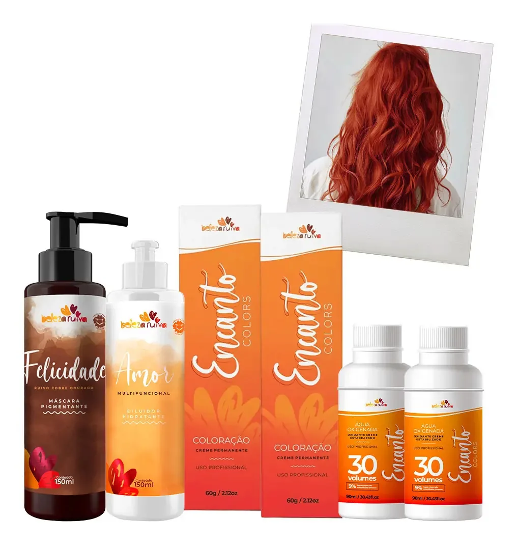 Kit Beleza Ruiva Encanto 8.4 - Felicidade Tom Ruivo