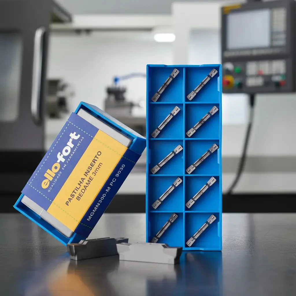 Jogo 10 Pastilha Inserto Para Torno Cnc Bedame 3mm Mgmn300-m