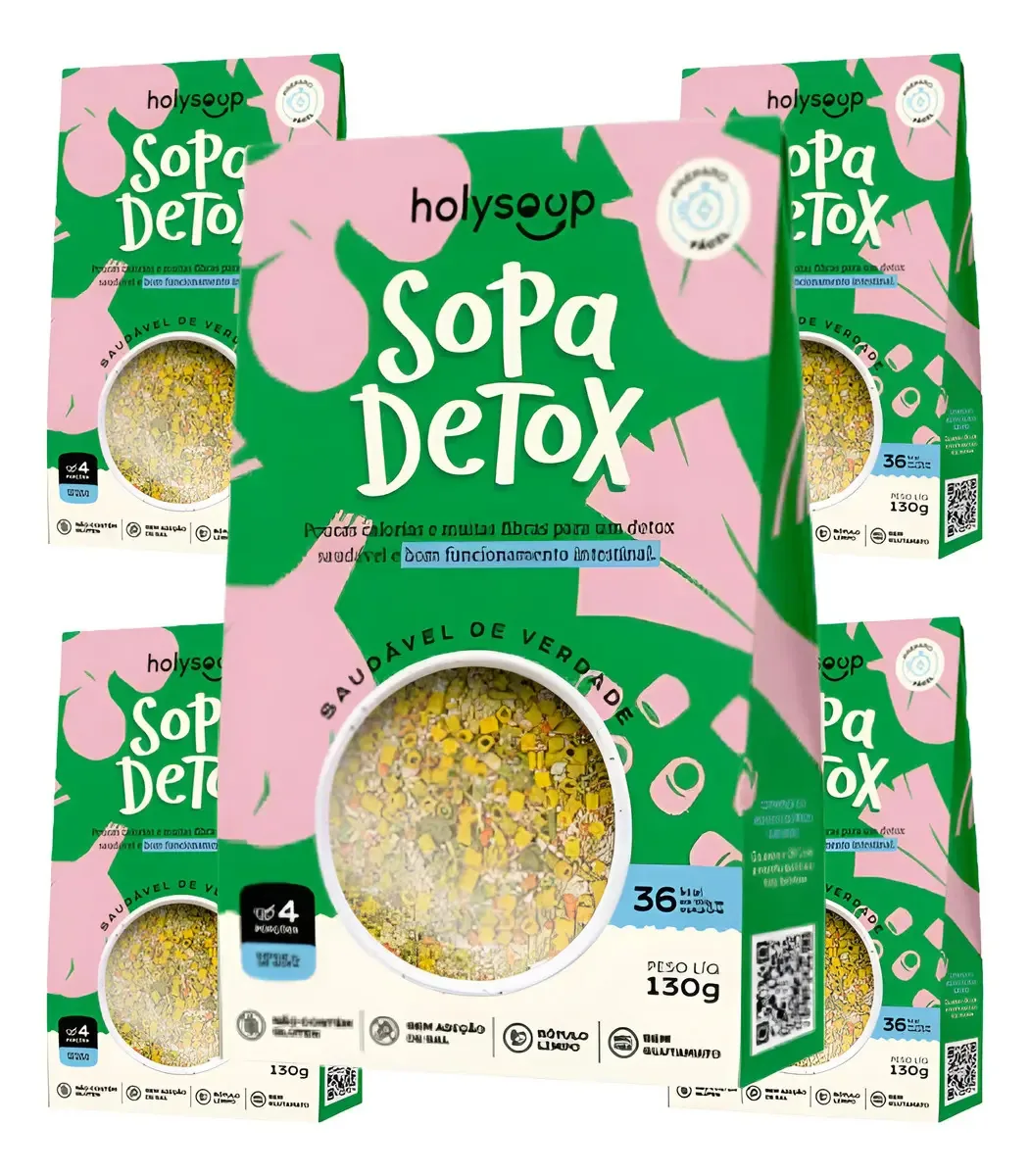 Kit Com 5 Holysoup - Sopa Detox - 130g