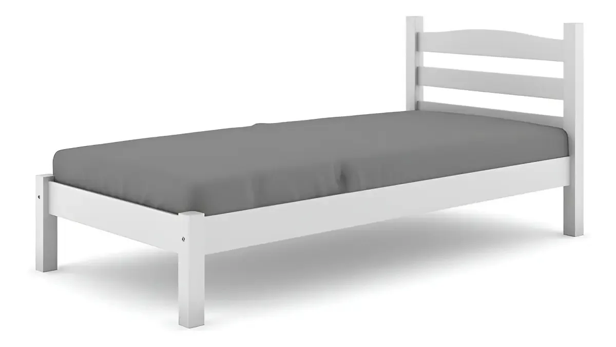 Cama Reta 88cm Branco - Tradição