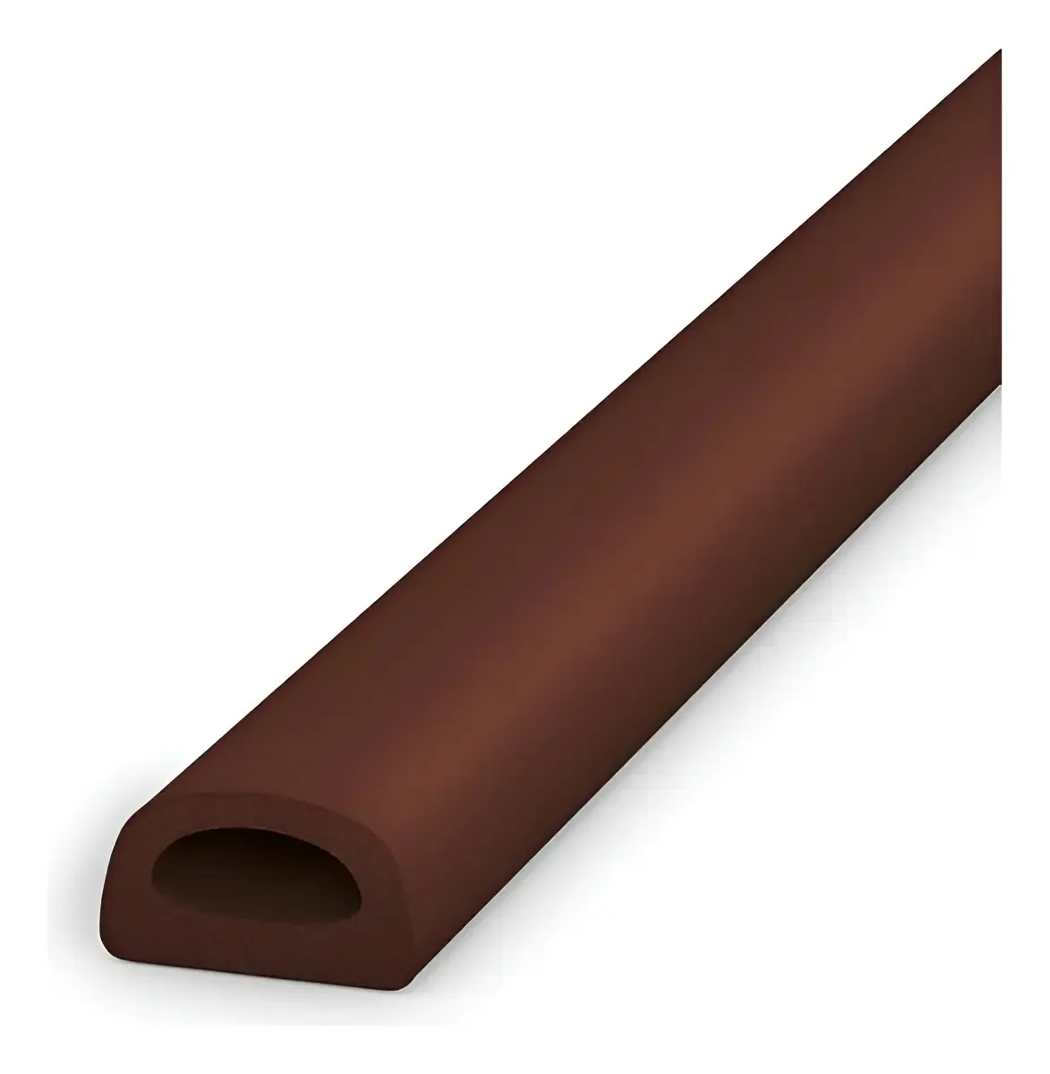 Fita Veda Frestas Adesiva de EPDM para Portas e Janelas, 6mm Marrom