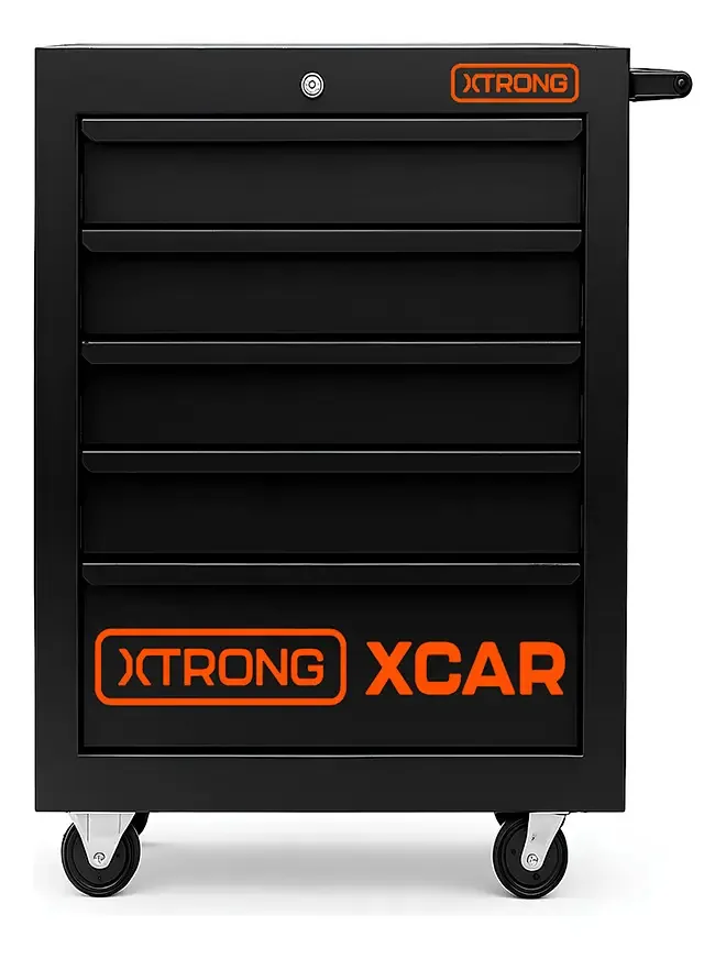 Carrinho Ferramenta Oficina Mecanico 5 Gaveta Xtrong Xcar Preto
