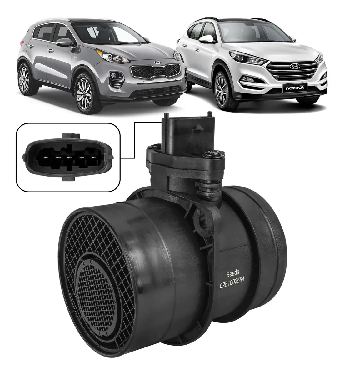 Medidor Sensor Fluxo De Ar Kia Carnival Sorento 281644a000