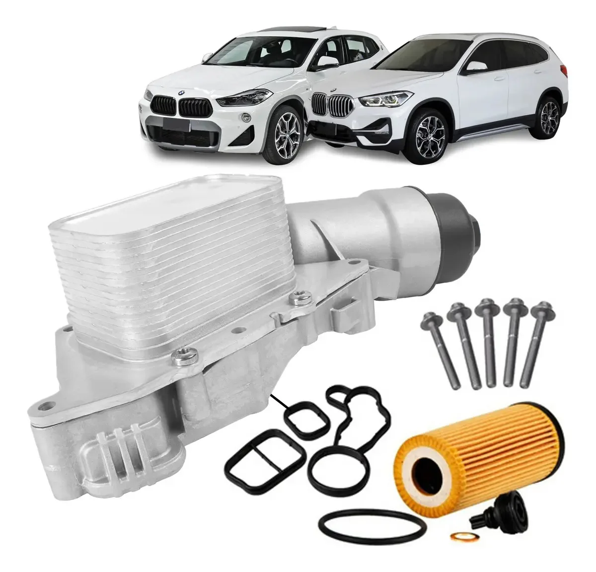 Suporte Alumínio Filtro Óleo Bmw X1 20i F48 2016 2017 B48