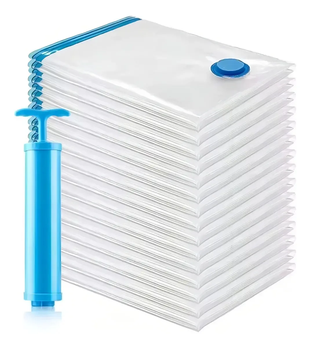 Saco a Vácuo Domma Kit Organizador com 10 Unidades e Bomba de Viagem 50x60cm