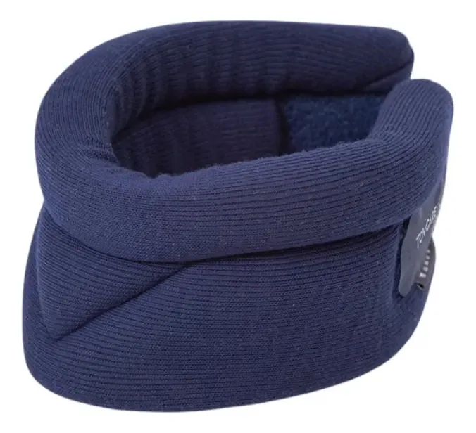 Colar Cervical De Espuma Largo Ortopédico Torcicolo Tovcare Cor Azul Tamanho M
