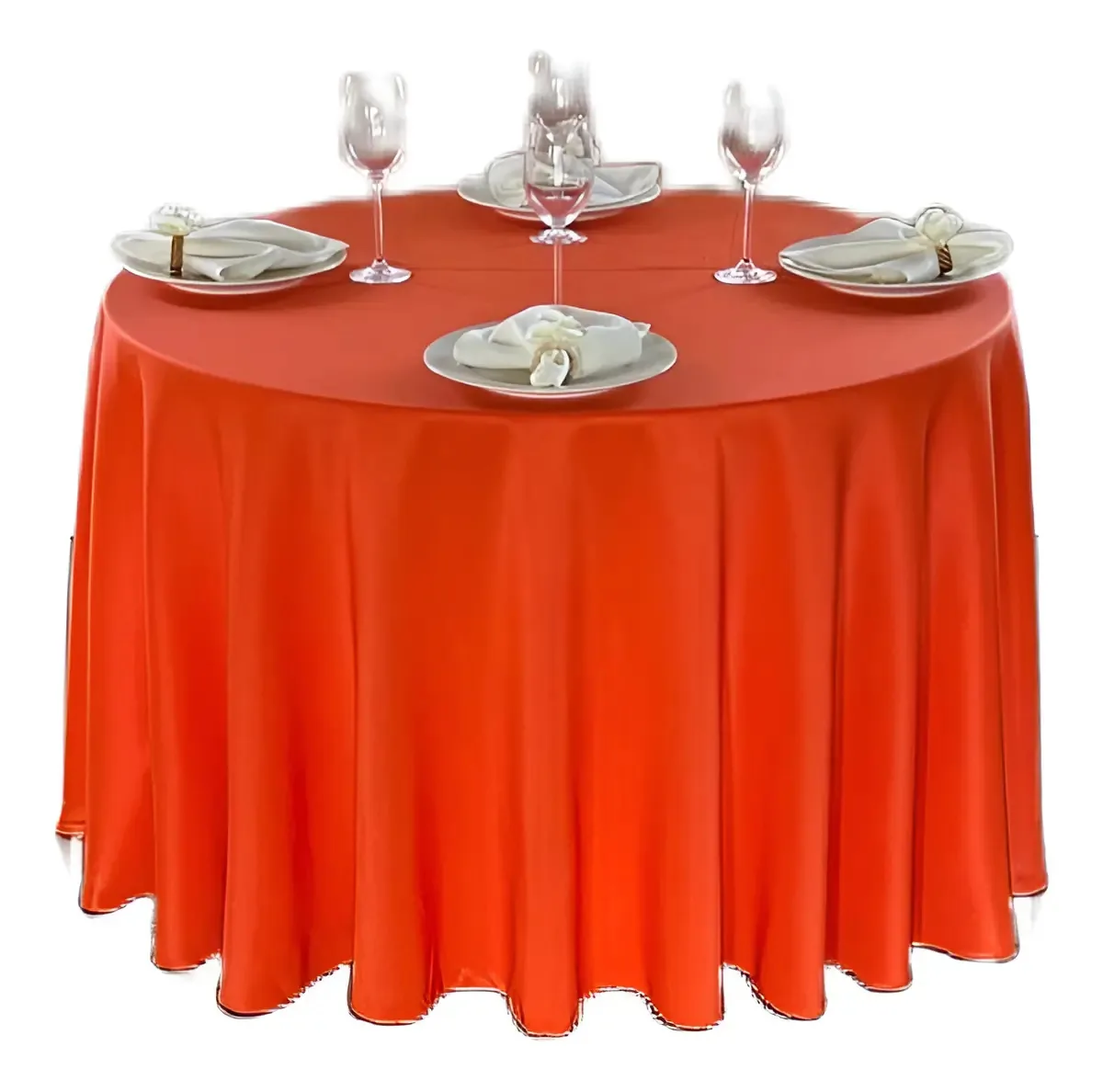 10 Toalhas Mesa Oxford 2,60 Redondo Para Festa Cor Laranja