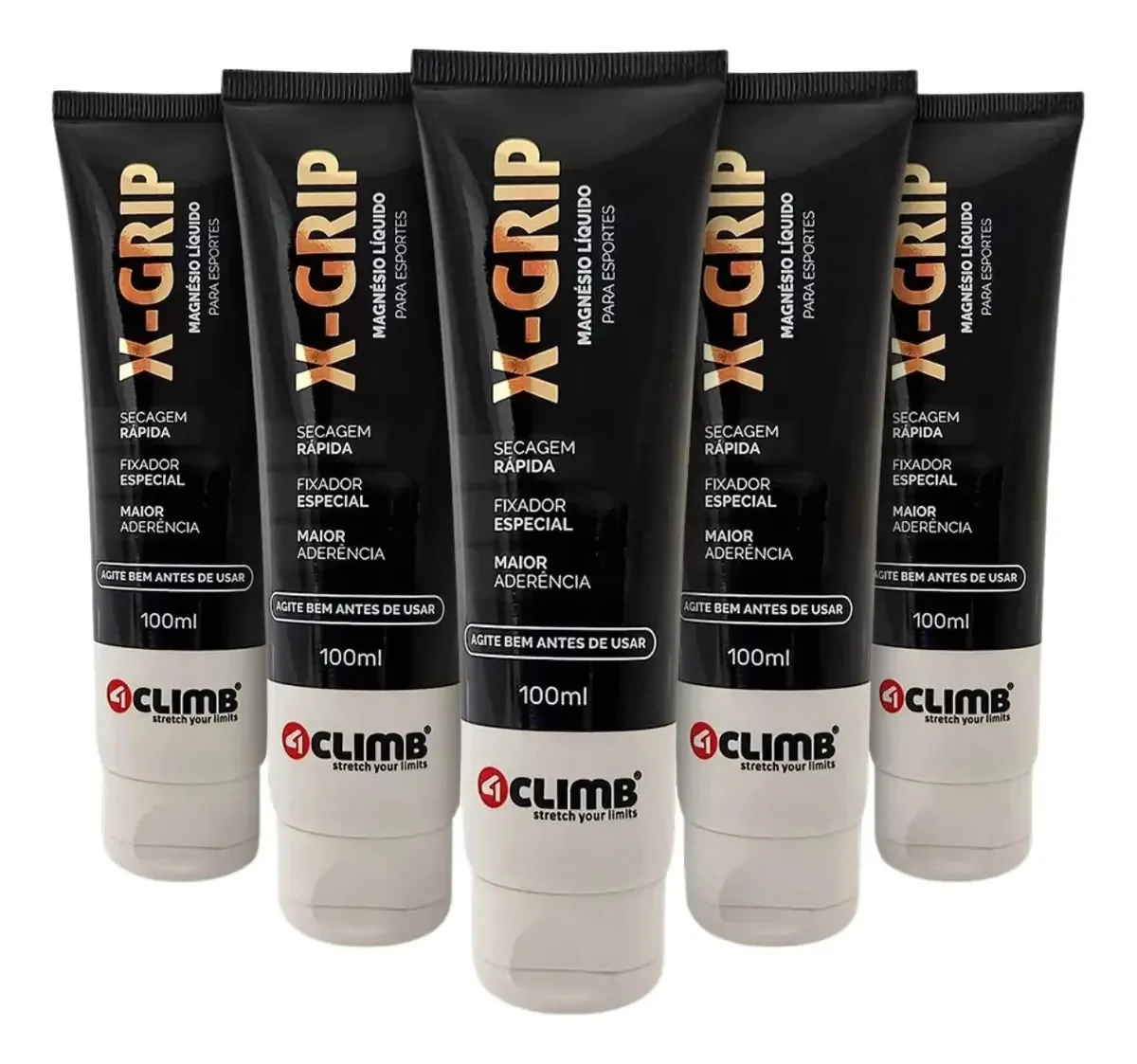 Kit 5 Magnésio Líquido Crossfit Calistenia Gel Seca Suor Lpo