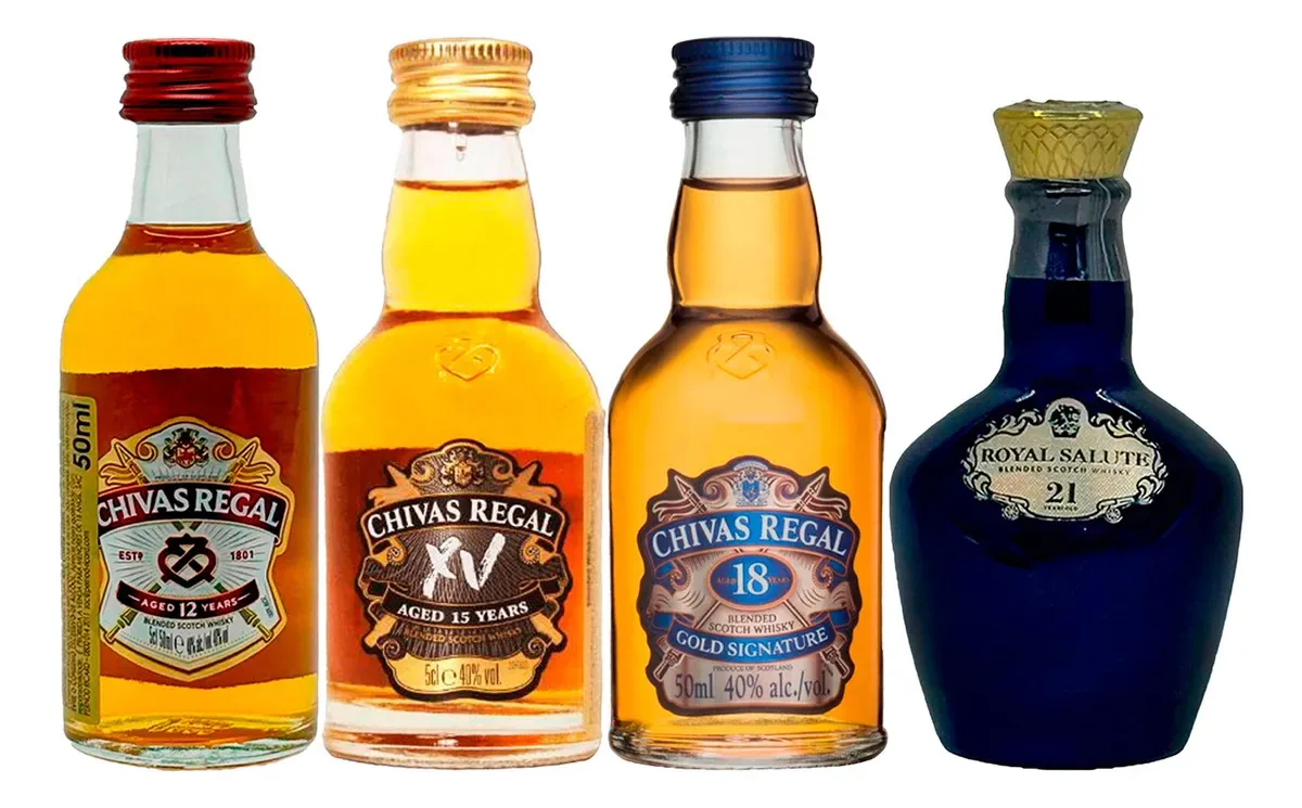Kit Miniaturas De Whisky Chivas