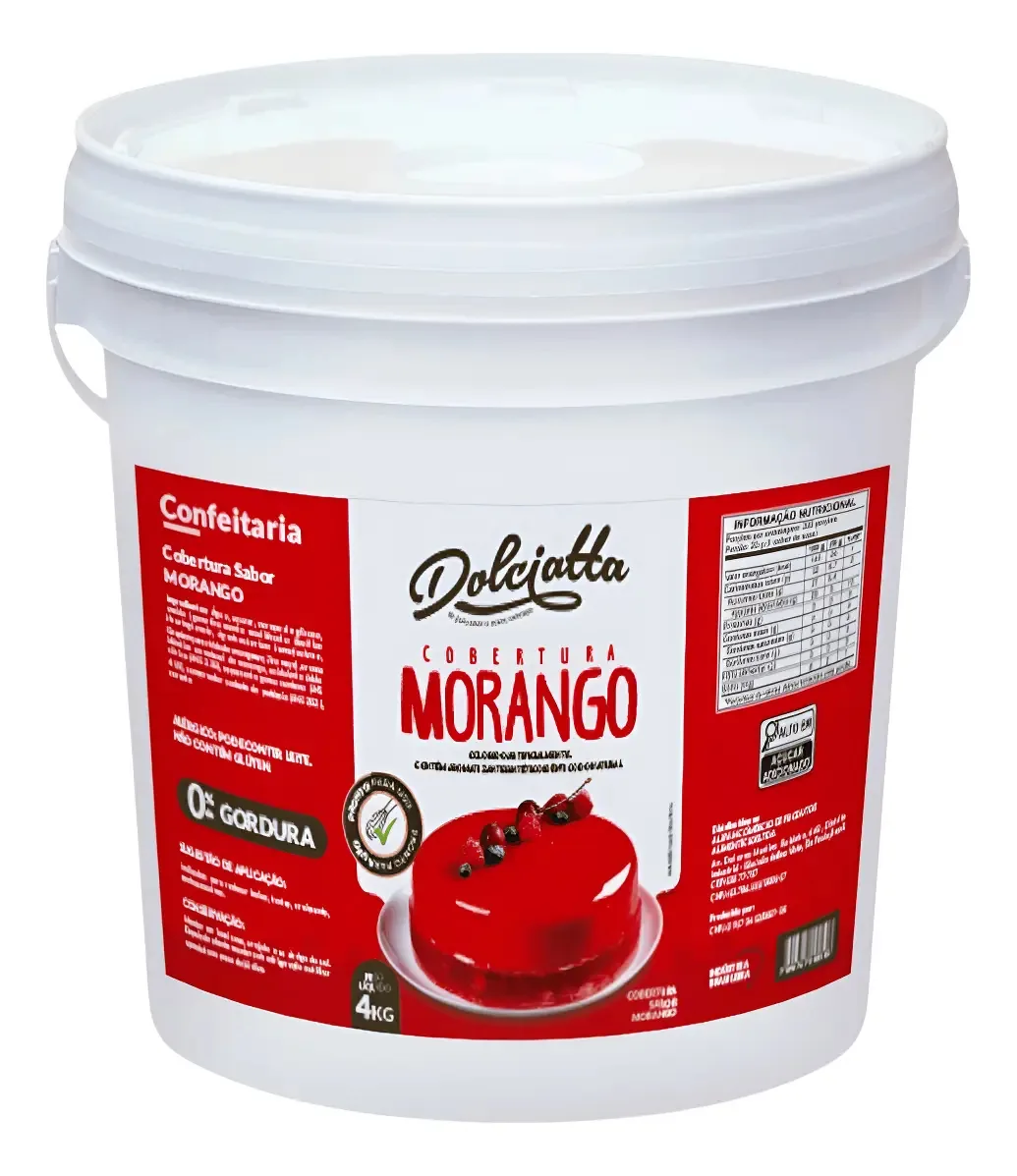 Geleia De Brilho Morango Dolciatta 4kg