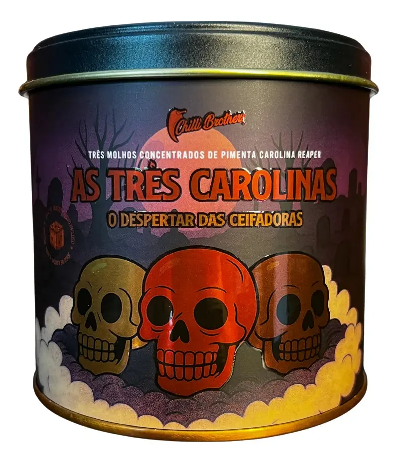 3 Molhos De Carolina Reaper Concentrados 30ml + Jogo
