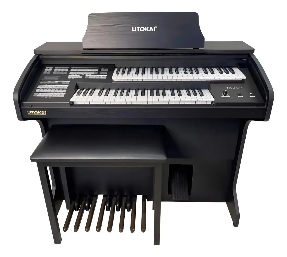 Orgão Musical Eletrônico Tokai Yx2 Preto 44 + 44 Teclas 60w