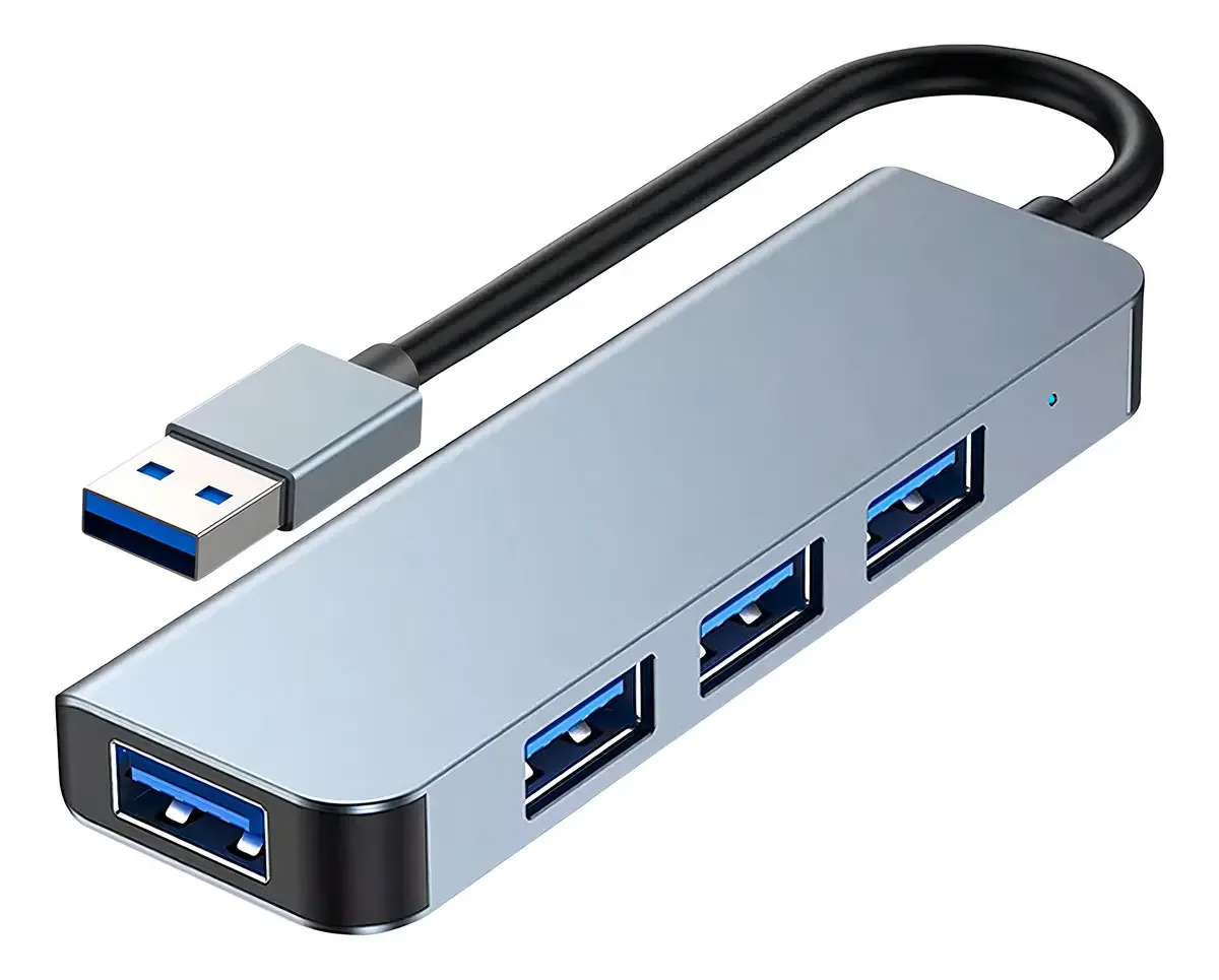 Adaptador Hub Usb 4 Portas Usb 3.0 Extensor Adaptador Usb 3.0 5 Gbps Computador Pc Notebook Pop Imports