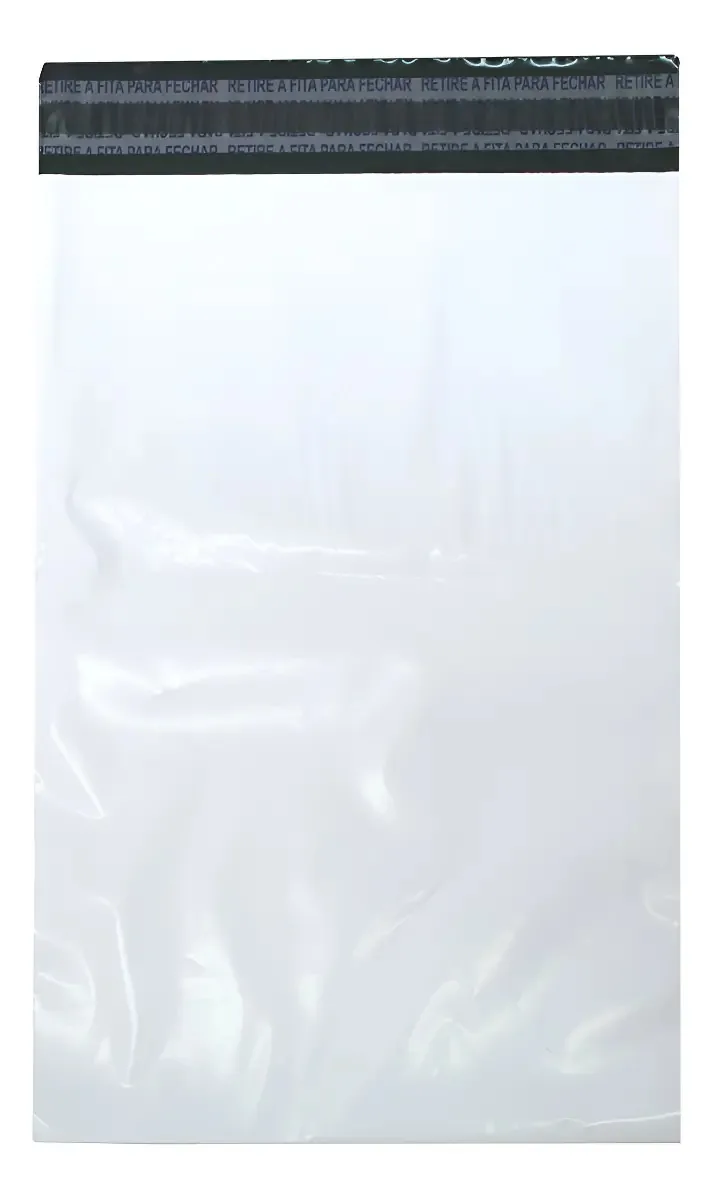 100 Envelopes Plastico Seguranca 12x18 Lacre Sedex Correios Branco