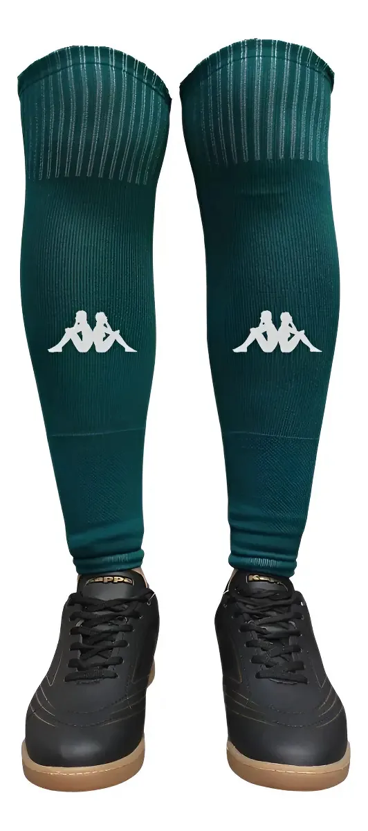 Par Meia Polaina Esportiva Kappa Diamond Cor Verde Cipreste Tamanho Único