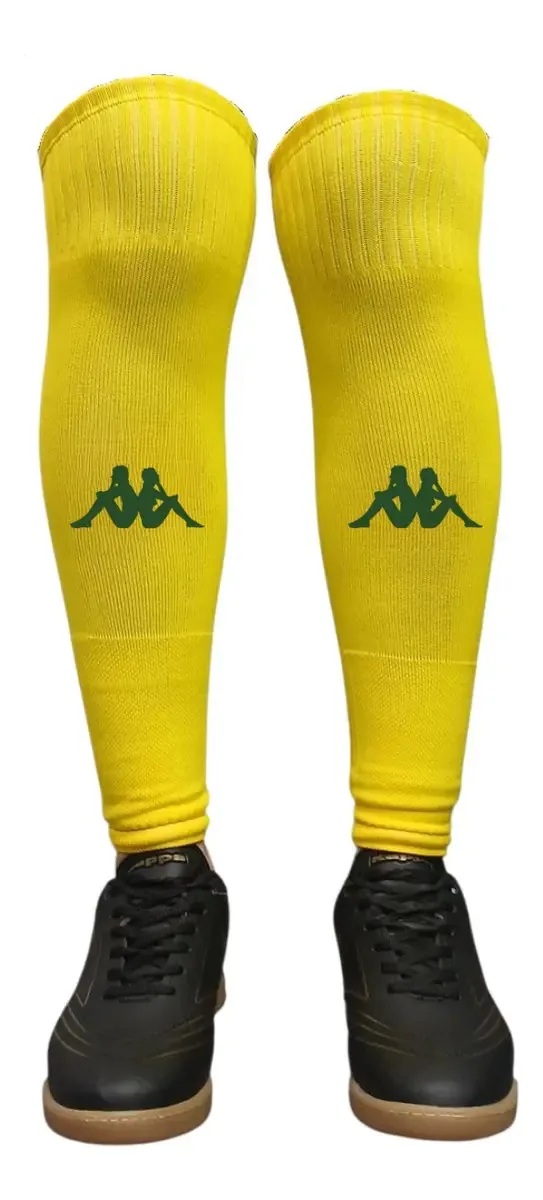 Par Meia Polaina Esportiva Kappa Diamond Cor Amarelo Tamanho Único