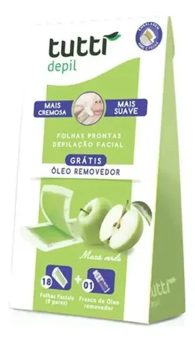 Folhas De Cera Depilatória Facial Para Pelos Do Rosto Buço