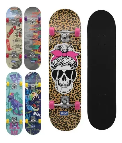Skate Infantil Juvenil Menina Menino Completo Montado Board