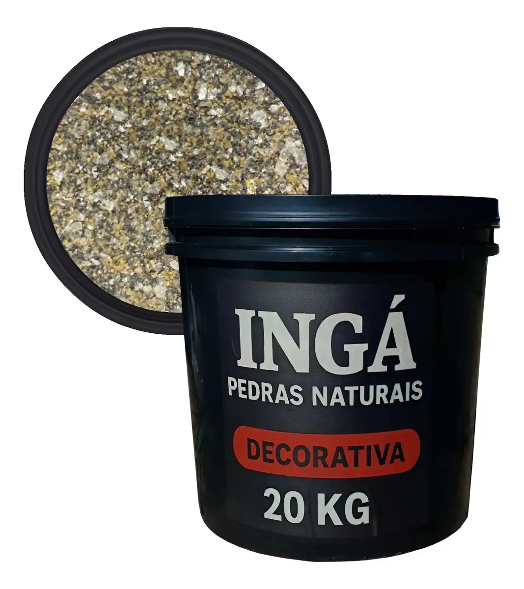 Pedra Natural Ouro Preto 2kg 2.54 cm
