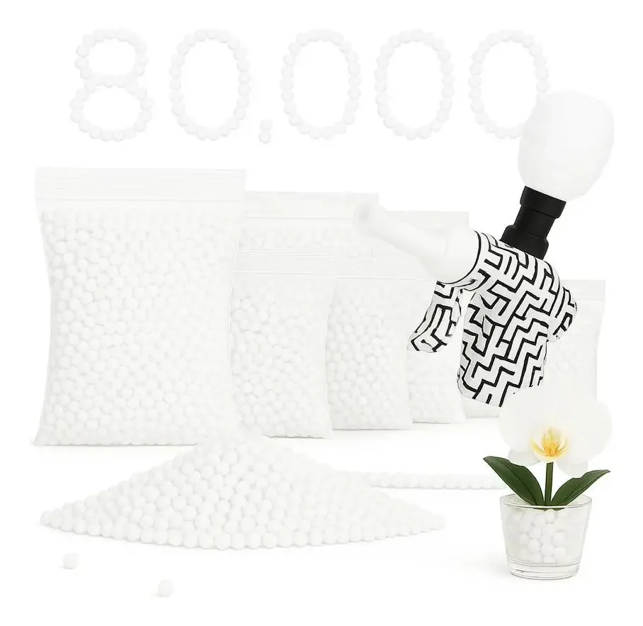 Bolinhas De Gel 80000 Un Decoração Orbeez Gelblaster 7 A 8mm Cor Branco