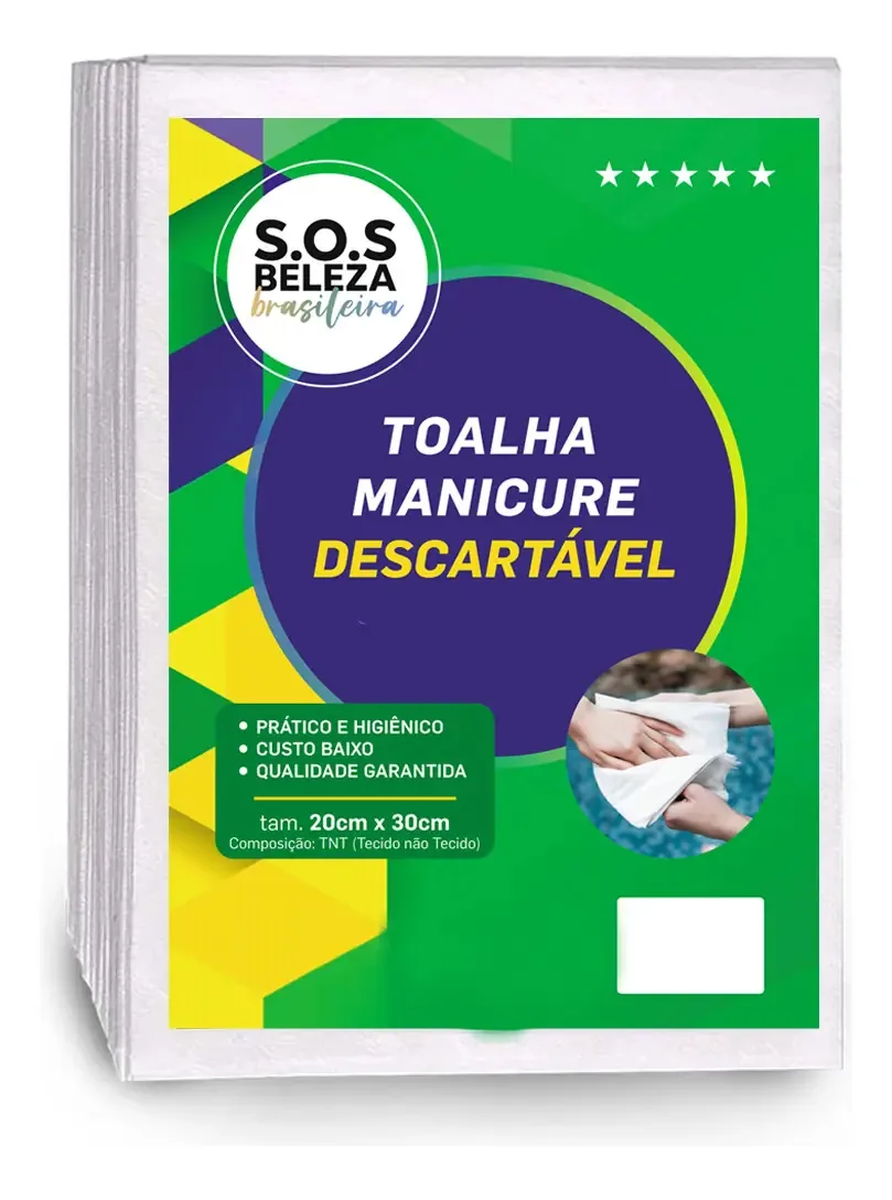 S O S Beleza Brasileira Toalha Descartavel Pmanicure