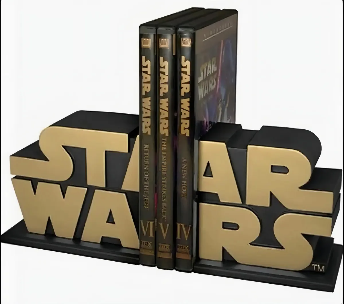 Aparador De Livros Star Wars Logo Cor Preto