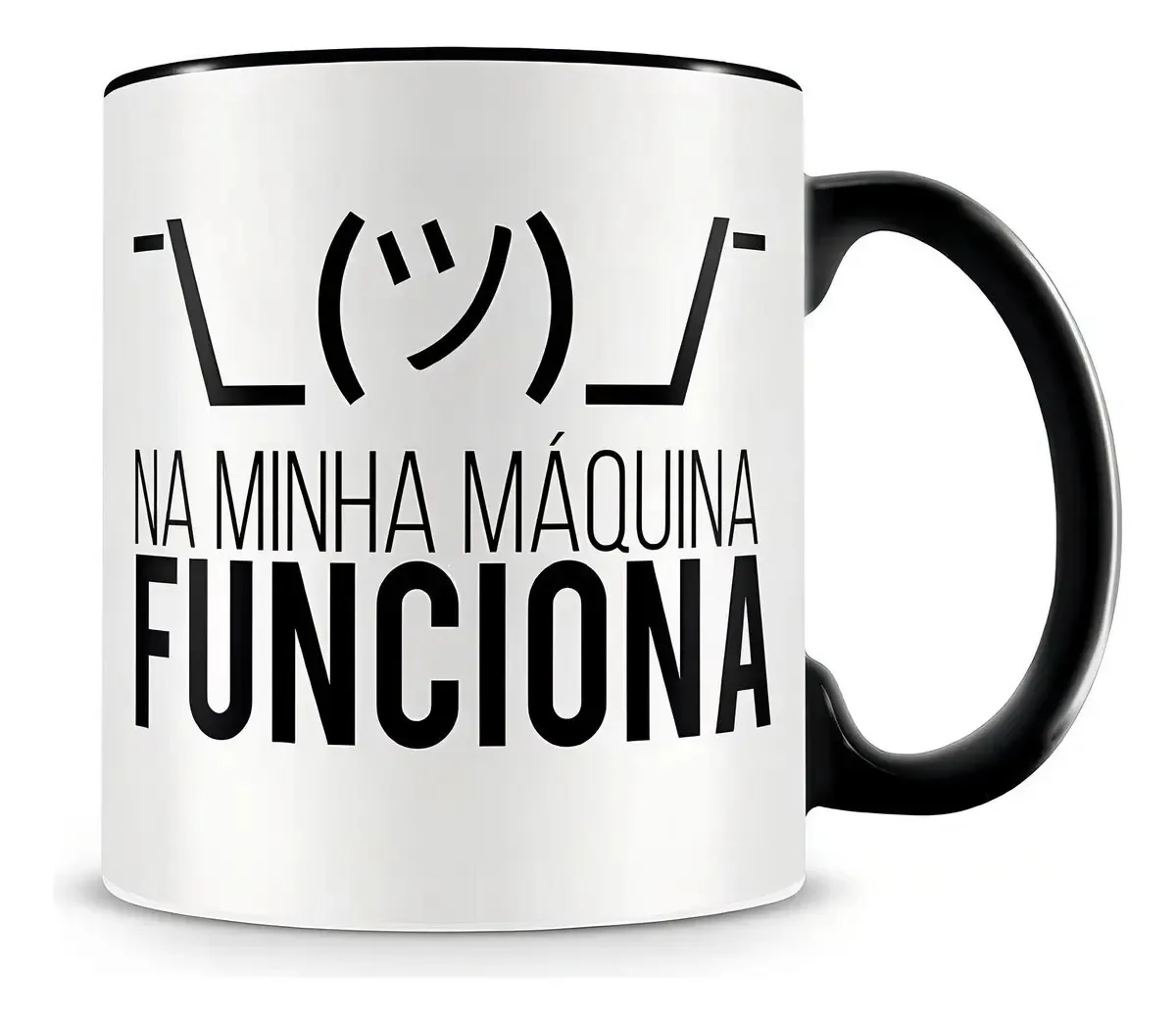 Caneca Na Minha Máquina Funciona Preta