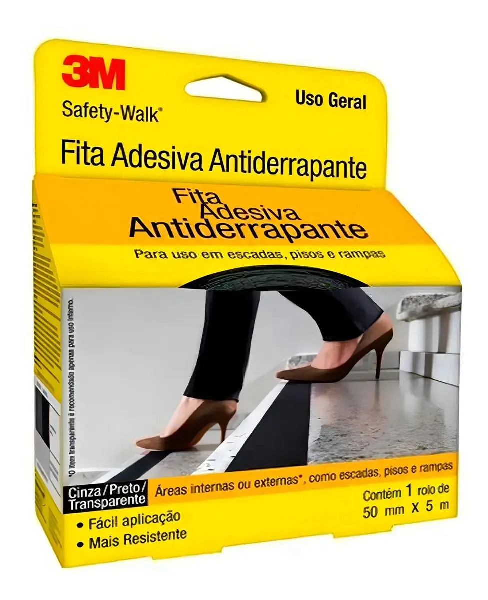 Fita Antiderrapante 3m Cinza 50x5m H0001912478