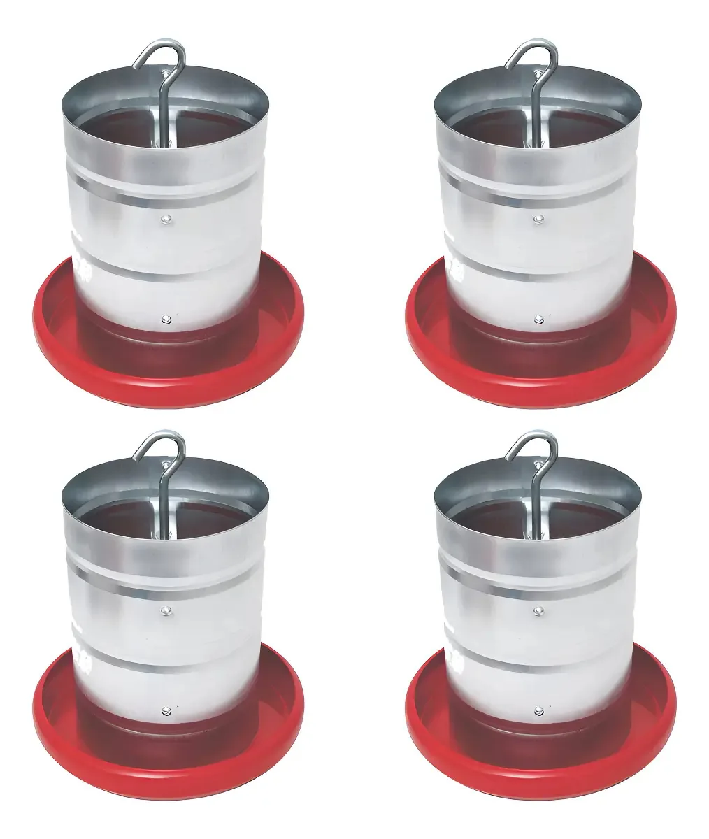 Comedouro Aves Tubular 05kg Prato Plástico Zatti Cx/4