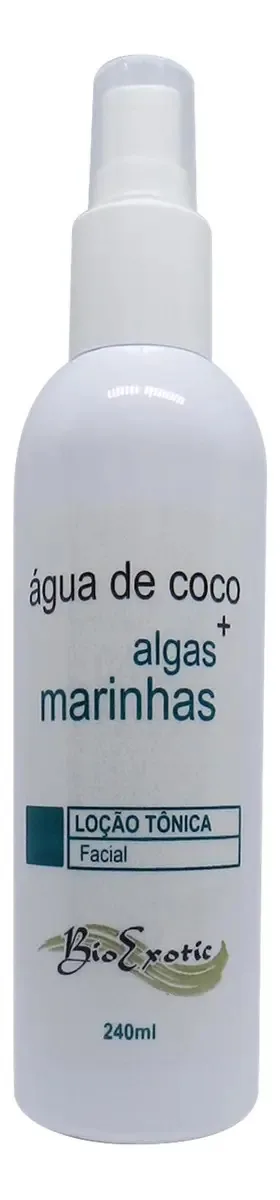 Loção Tônica Facial Água Coco E Algas Marinhas 240ml