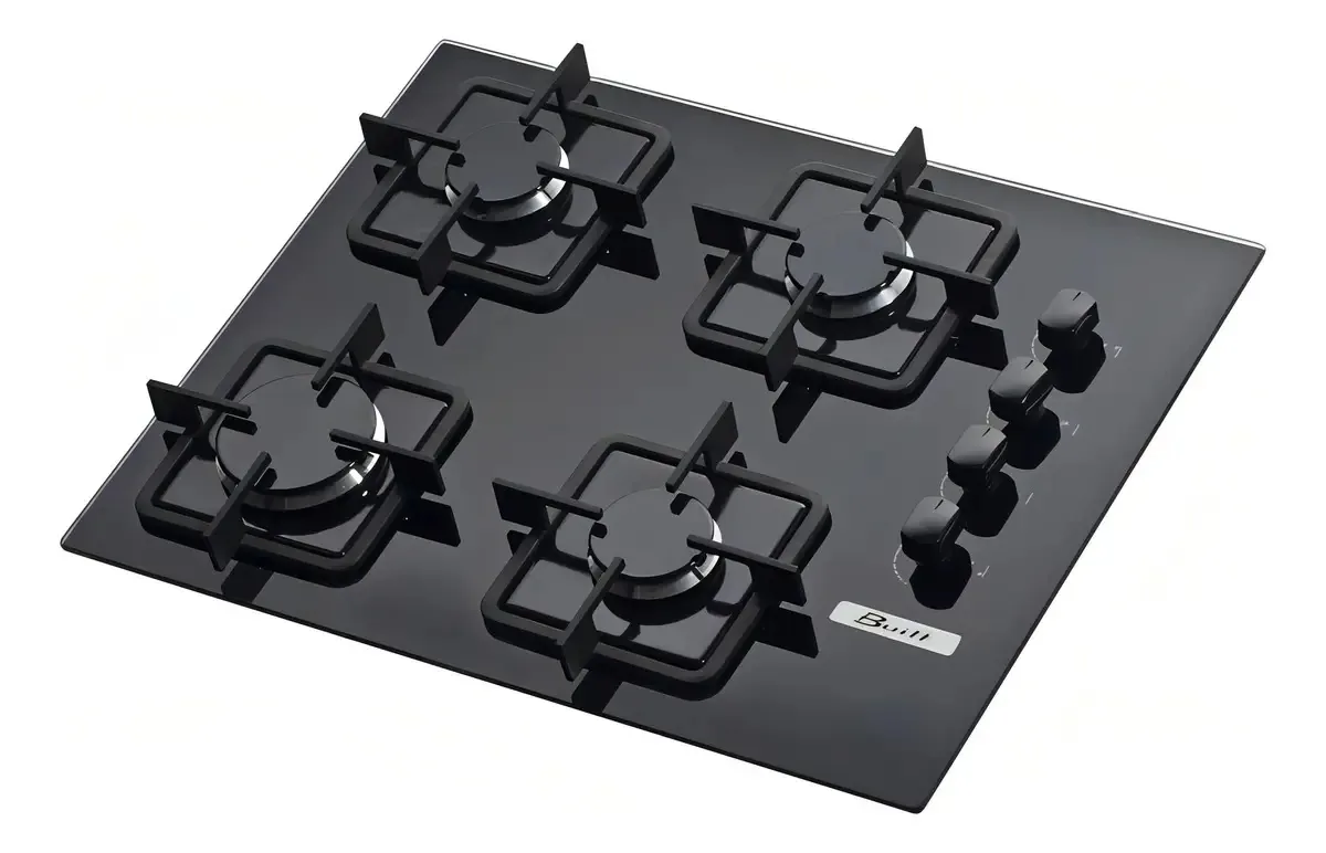 Fogão cooktop com alimentação gás - Built BLT 4Q PR - 4 queimadores