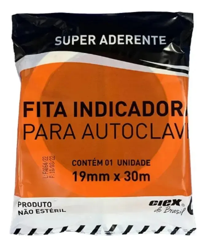 Fita Indicadora Para Autoclave Ciex 19mm X 30m