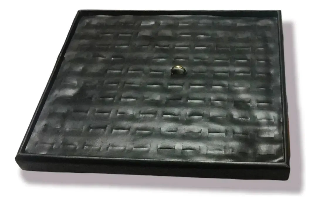 Bandeja De Napa Anel Grande Cor:preto
