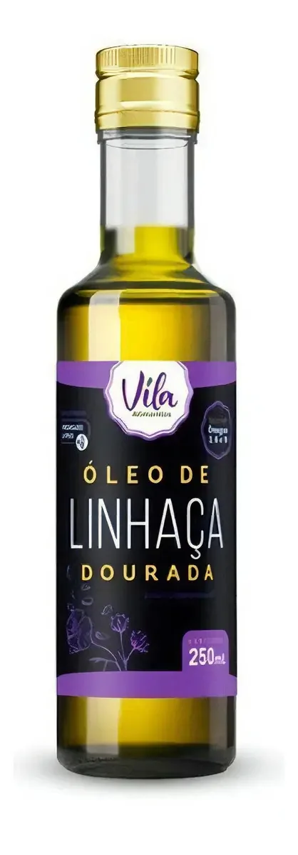 óleo De Linhaça Dourada 250ml Vila Ervas