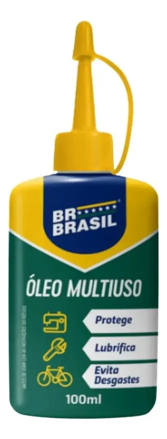 Óleo Lubrificante Multiuso Br Brasil Para Dobradiças e Máquinas 100g
