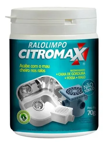 Acabe Com O Mau Cheiro Nos Ralos Com Ralo Limpo Citromax 70g