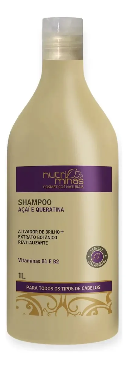 Shampoo Açaí E Queratina - 1l