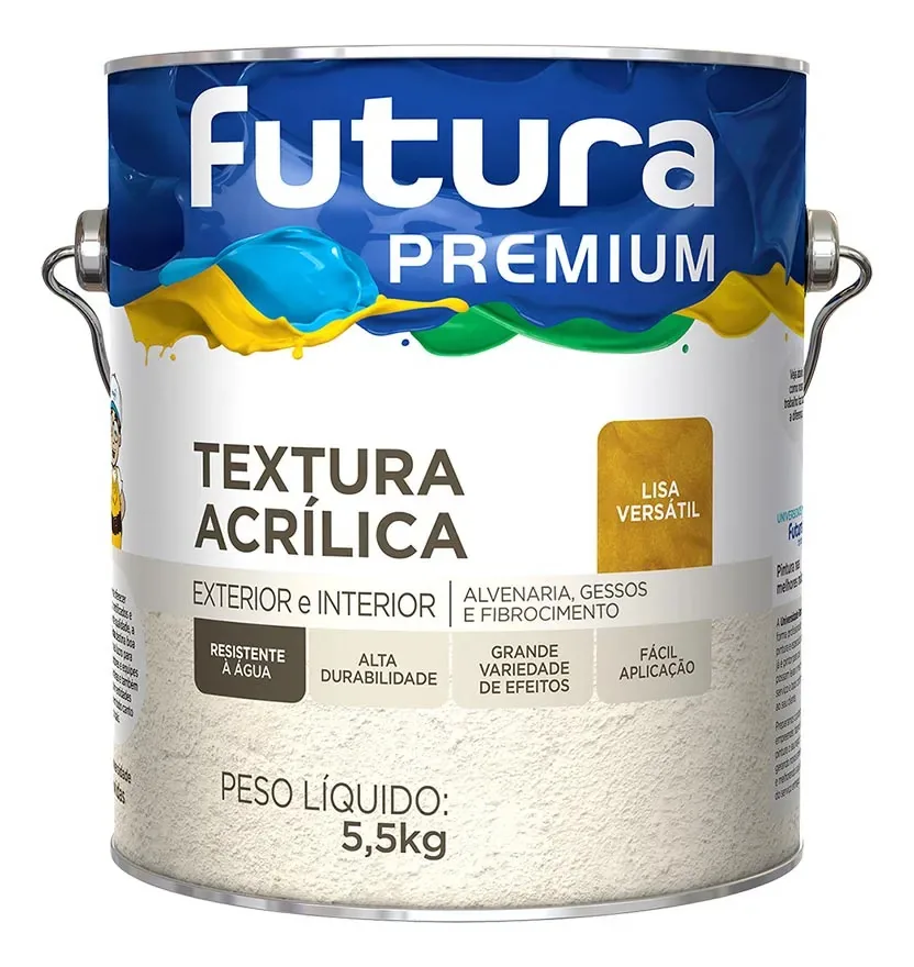 Textura Lisa Versátil Hidrorepelente Branco Natural Gl 5,5kg