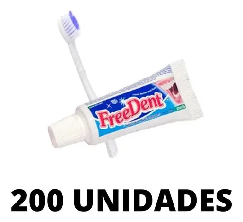 Kit Escova E Creme Dental Freedent 30g 200 Un
