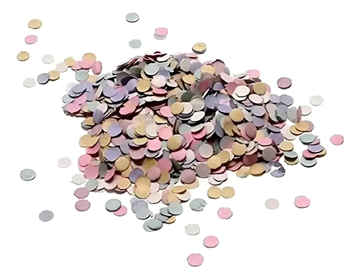 Confete para Festa Letícia com Cores Vibrantes